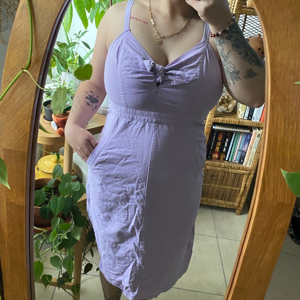 Lavender Dress With Pockets